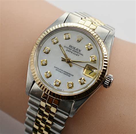 o.d rolex with diamonds for the numbers|Rolex diamond dial models.